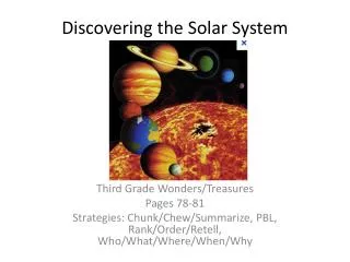 Discovering the Solar System