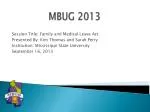 MBUG 2013 - slide 1