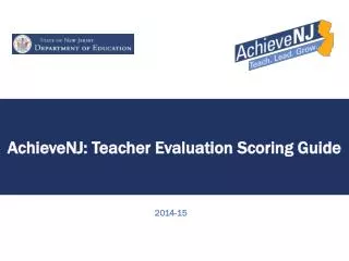AchieveNJ : Teacher Evaluation Scoring Guide
