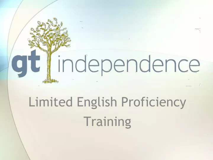 limited english proficiency training