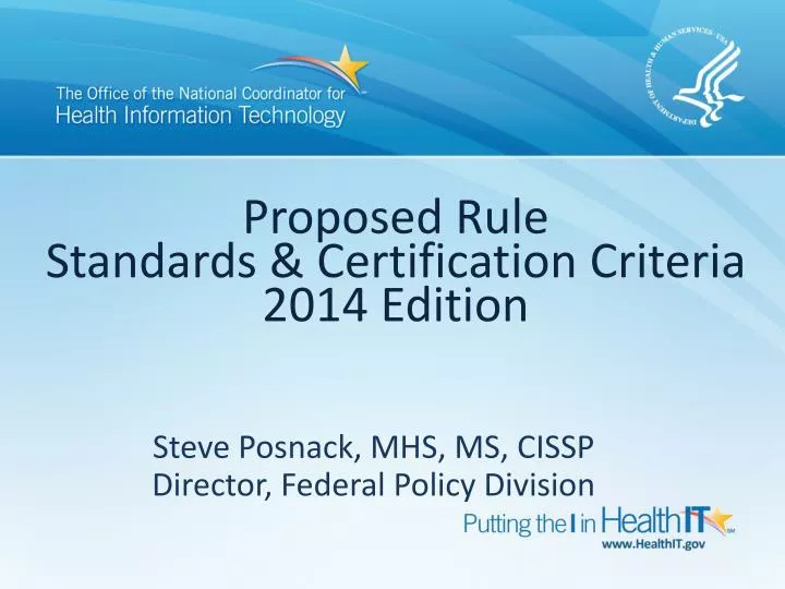 proposed rule standards certification criteria 2014 edition