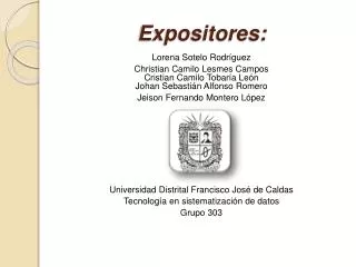 expositores