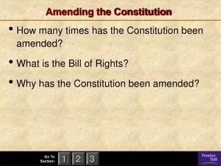 amending the constitution