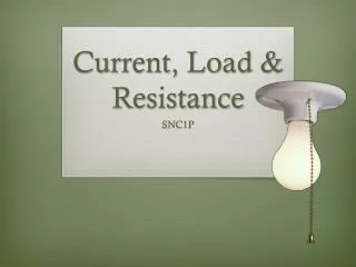 current load resistance