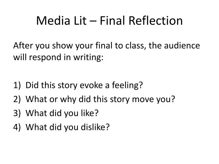 media lit final reflection