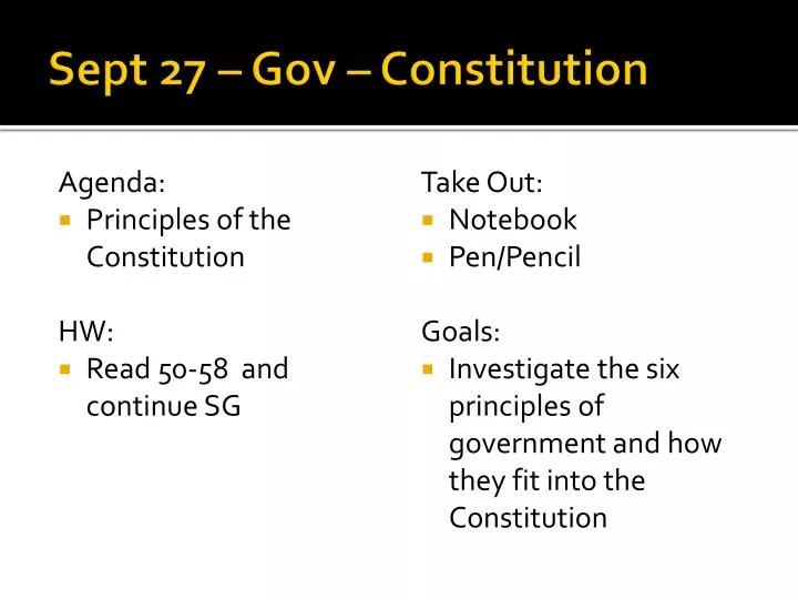 sept 27 gov constitution