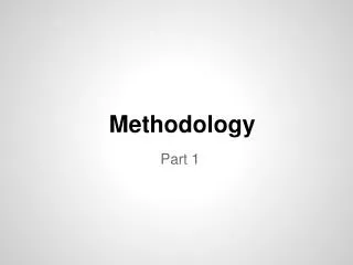 methodology