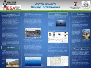Water Quality Sensor Integration