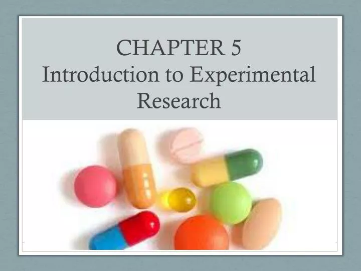 chapter 5 introduction to experimental research