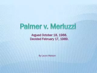 Palmer v. Merluzzi