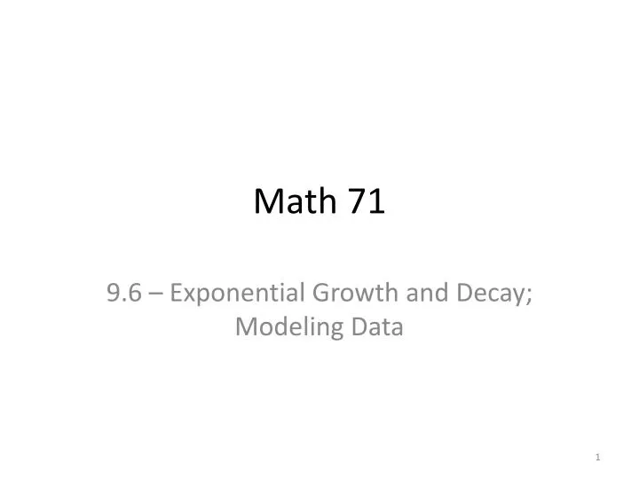 math 71