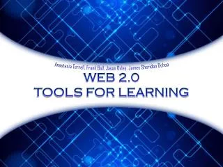 Web 2.0 Tools for Learning