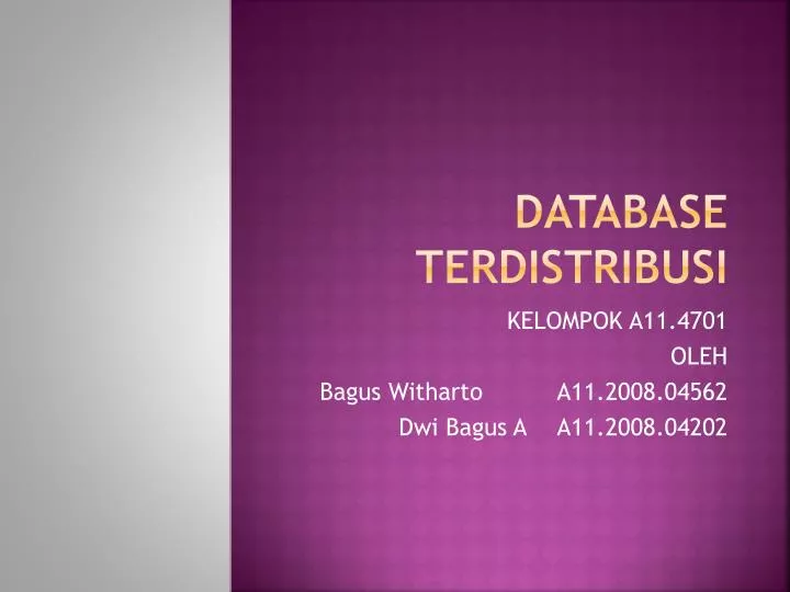 database terdistribusi