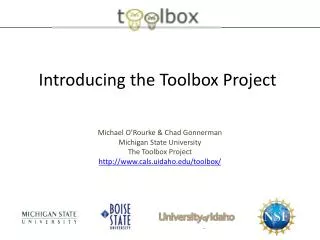Introducing the Toolbox Project