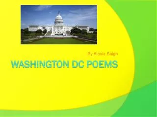Washington DC Poems
