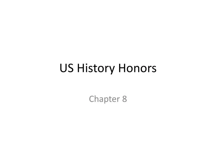 us history honors