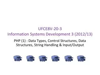UFCE8V-20-3 Information Systems Development 3 (2012/13)