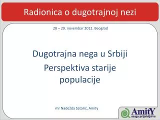 radionica o dugotrajnoj ne zi