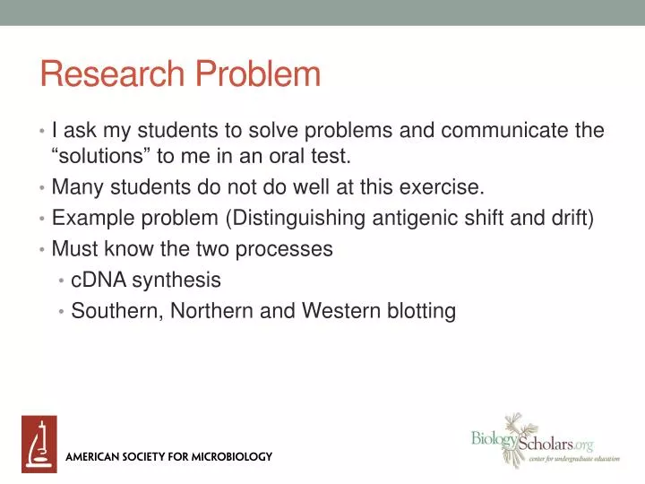 research problem