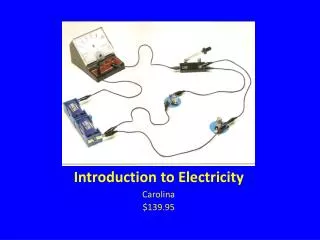 Introduction to Electricity