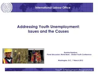 Addressing Youth Unemployment: Issues and the Causes