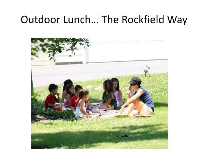 outdoor lunch the rockfield way