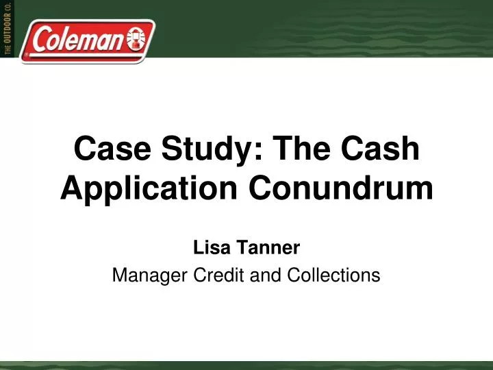 case study the cash application conundrum