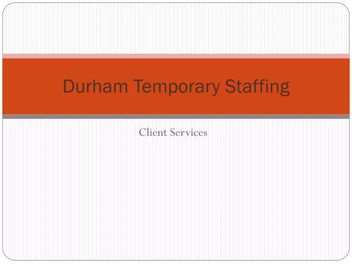 durham temporary staffing