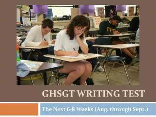 GHSGT Writing Test