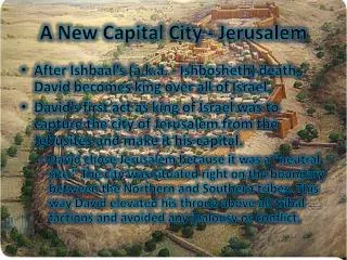 A New Capital City - Jerusalem