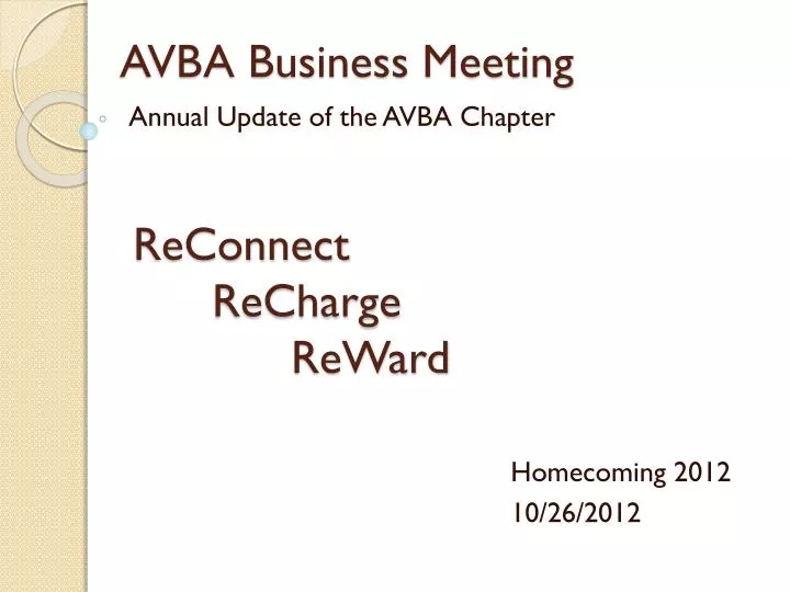 avba business meeting