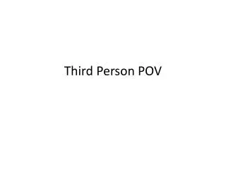 third person pov