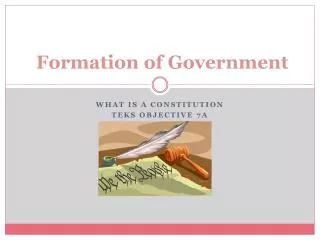 Formation of Government