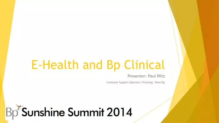 e health and bp clinical