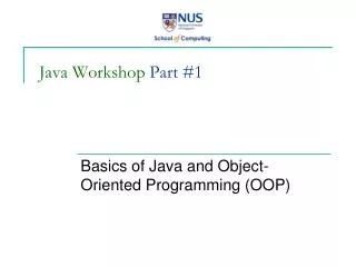 Java Workshop Part #1