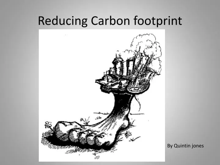 reducing carbon footprint