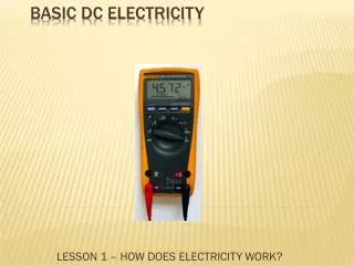 BASIC DC ELECTRICITY