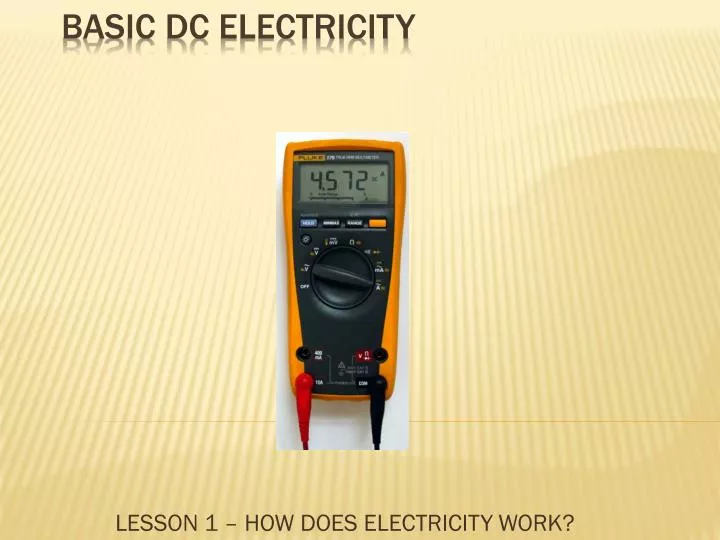 lesson 1 how does electricity work