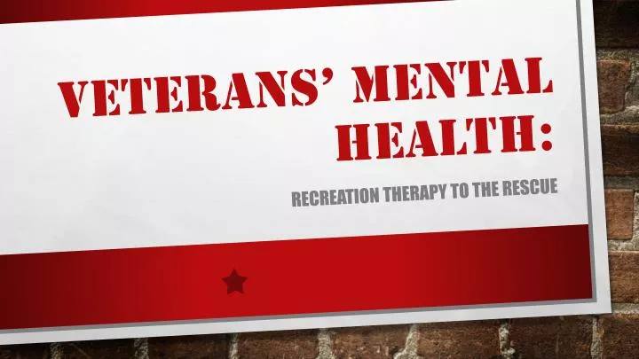 veterans mental health