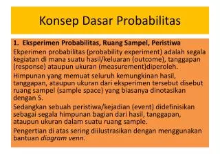 PPT - KONSEP DASAR PROBABILITAS PowerPoint Presentation, Free Download ...