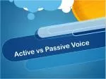 Active vs Passive Voice - slide 1