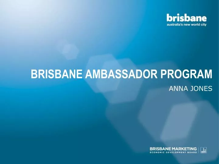 brisbane ambassador program