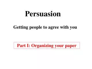 Persuasion