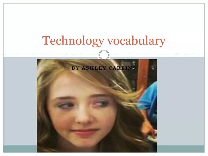 technology vocabulary