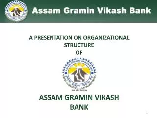 A PRESENTATION ON ORGANIZATIONAL STRUCTURE OF ASSAM GRAMIN VIKASH BANK