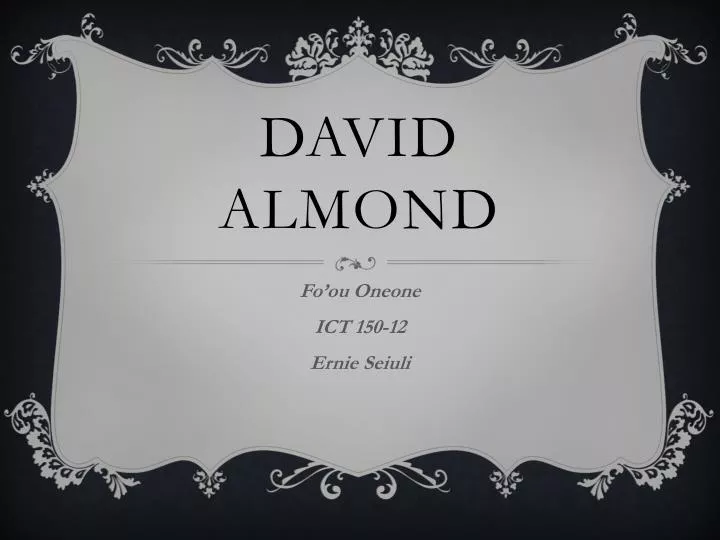 david almond