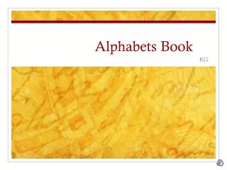 Alphabets Book