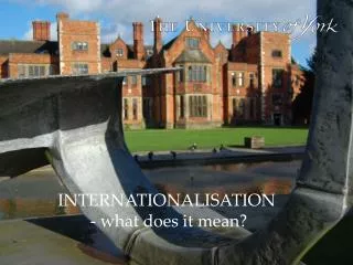 INTERNATIONALISATION - what does it mean?