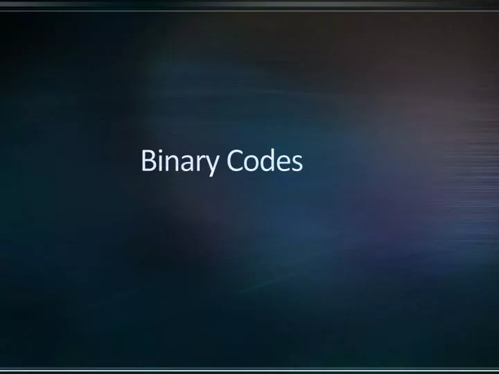 binary codes