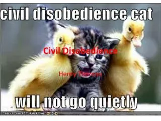 Civil Disobedience